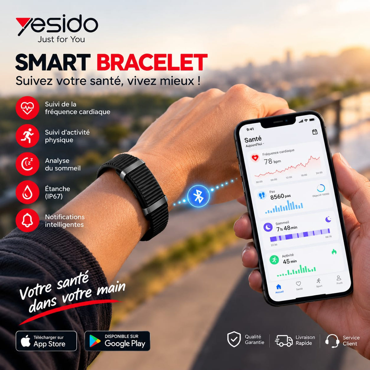 Bracelet Smart Yesido
