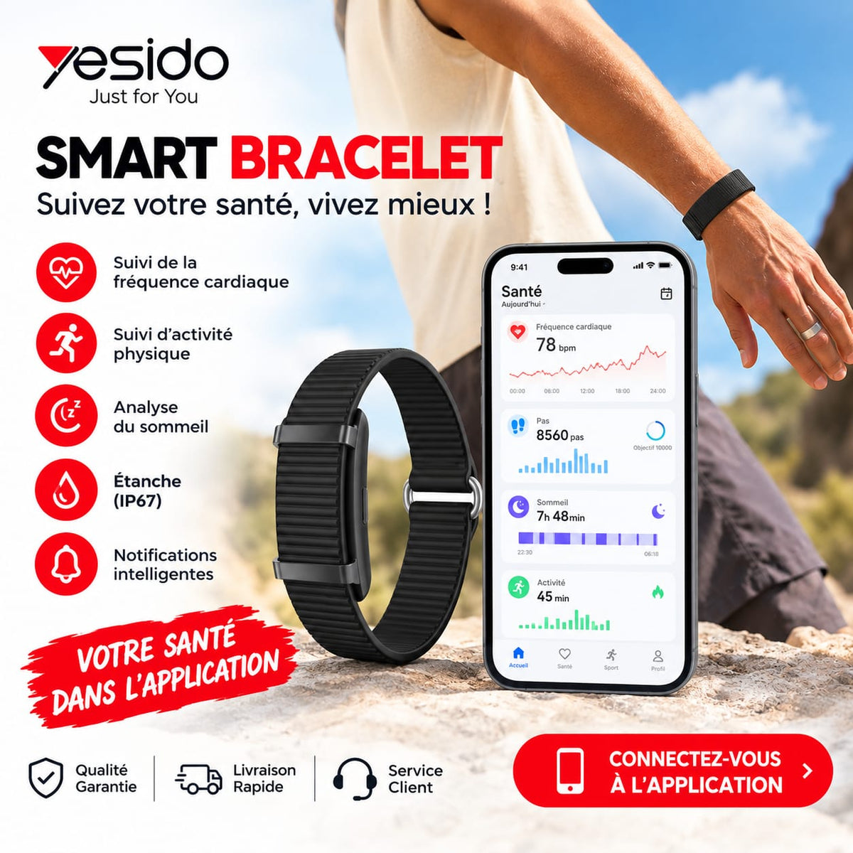 Bracelet Smart Yesido